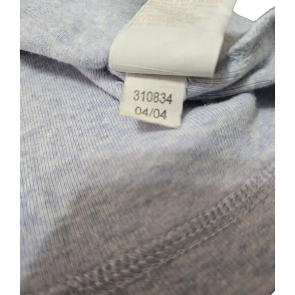 Tommy Hilfiger Light Blue Vintage V-Neck Long Sleeve Y2K Collared Tee Sz M - Picture 8 of 8